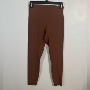 Lululemon Wunder Train Ribbed High Rise Tight 25” Brown Size 6
